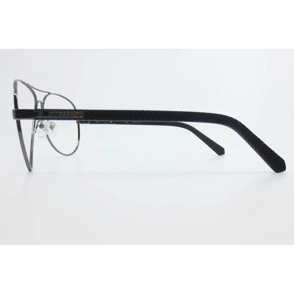 Guess GU6834 08C Gunmetal Aviator Eyeglass Frames 62-14-140 Mens Womens